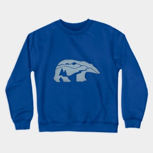 Camping with bear Crewneck Sweatshirt